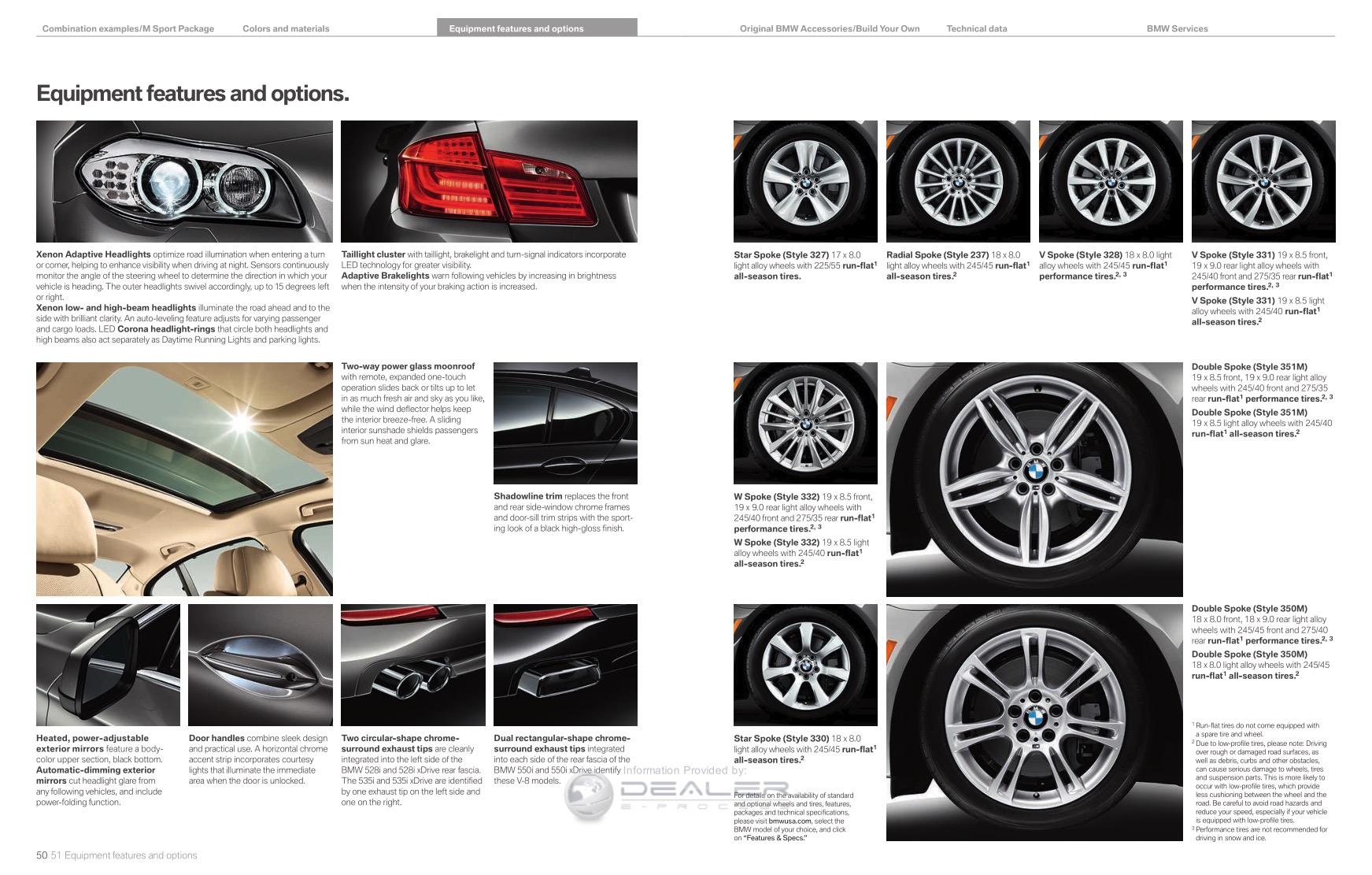 2012 BMW 5-Series Brochure Page 11